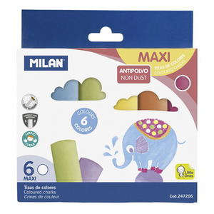 YESOS MILAN MAXI COLORES CARBONATADO 6U YESOS MILAN MAXI COLORES CARBONATADO 6U