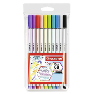 MARCADOR STABILO PEN BRUSH 10U MARCADOR STABILO PEN BRUSH 10U