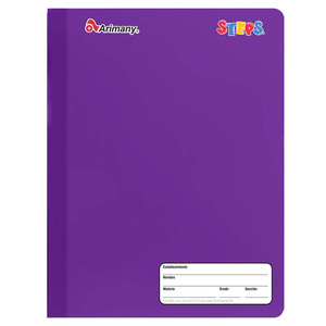 CUADERNO COSIDO ARIMANY STEPS FRANCES CUADROS 100H CUADERNO COSIDO ARIMANY STEPS FRANCES CUADROS 100H