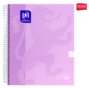 CUADERNO ESPIRAL CUADROS EUROPEAN 5 120H (PROFESIONAL, PASTA DURA, COLORES SURTIDOS) CUADERNO ESPIRAL CUADROS EUROPEAN 5 120H (PROFESIONAL, PASTA DURA, COLORES SURTIDOS)