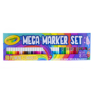 MARCADORES CRAYOLA MEGA SET 50U MARCADORES CRAYOLA MEGA SET 50U