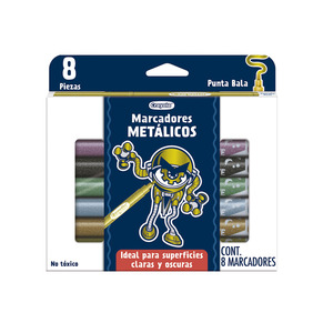MARCADORES CRAYOLA ALTERNATIVE METALICOS 8U MARCADORES CRAYOLA ALTERNATIVE METALICOS 8U