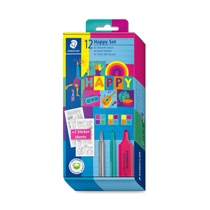 HAPPY SET STAEDTLER CON CALCOMANIAS 12U HAPPY SET STAEDTLER CON CALCOMANIAS 12U