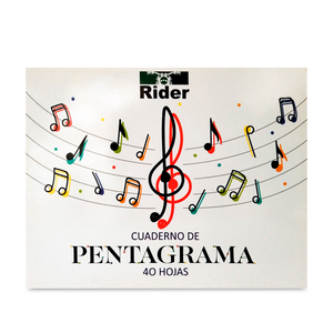 CUADERNO PENTAGRAMA RIDER 8,5 X 6,5 40 HOJAS CUADERNO PENTAGRAMA RIDER 8,5 X 6,5 40 HOJAS