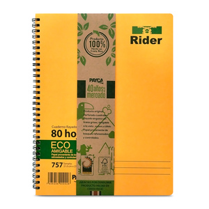 CUADERNO RIDER 757 210 MM X 275 MM 80 HOJAS CUADERNO RIDER 757 210 MM X 275 MM 80 HOJAS