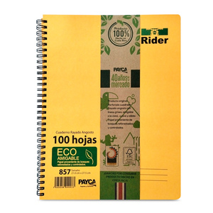 CUADERNO RIDER 857 210 MM X 275 MM 100 HOJAS CUADERNO RIDER 857 210 MM X 275 MM 100 HOJAS