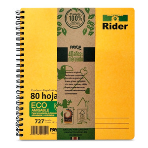 CUADERNO RIDER 727 185 MM X 210 MM 80 H CUADERNO RIDER 727 185 MM X 210 MM 80 H