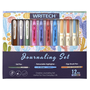 KIT WRITECH JOURNALING COLORES SUAVES 12U KIT WRITECH JOURNALING COLORES SUAVES 12U