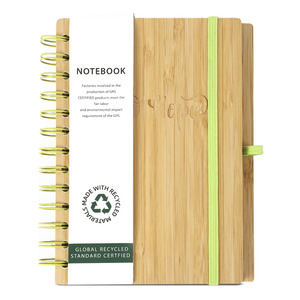 LIBRETA ESPIRAL BAMBOO CINTA VERDE A5 80GR 100H LIBRETA ESPIRAL BAMBOO CINTA VERDE A5 80GR 100H