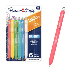BOLIGRAFO GEL PAPER MATE BRIGHT 0.7MM COLORES SURTIDOS 6U BOLIGRAFO GEL PAPER MATE BRIGHT 0.7MM COLORES SURTIDOS 6U