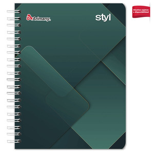 CUADERNO ESPIRAL ARIMANY STYL LINEAS 200H (PASTA SEMI DURA) CUADERNO ESPIRAL ARIMANY STYL LINEAS 200H (PASTA SEMI DURA)