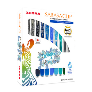 ROLLERBALL ZEBRA SARASA CLIP MEDIANO COLORES SPRING 10U ROLLERBALL ZEBRA SARASA CLIP MEDIANO COLORES SPRING 10U