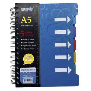 CUADERNO ESPIRAL ISTUDY A5 MULTIMATERIAS 5 DIVISIONES 70G COLORES SURTIDOS CUADERNO ESPIRAL ISTUDY A5 MULTIMATERIAS 5 DIVISIONES 70G COLORES SURTIDOS