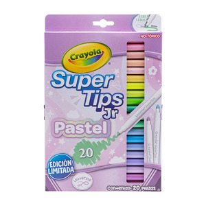 MARCADORES CRAYOLA SUPER TIPS PASTEL 20U MARCADORES CRAYOLA SUPER TIPS PASTEL 20U