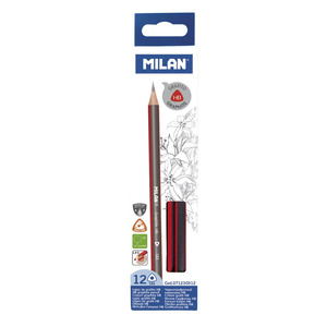 LAPIZ DE GRAFITO MILAN TRIANGULARES HB 12U LAPIZ DE GRAFITO MILAN TRIANGULARES HB 12U