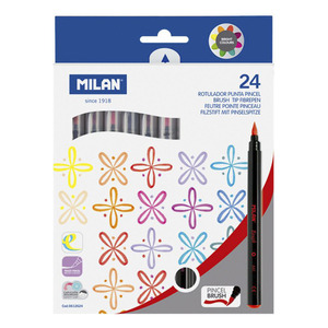 ROTULADORES MILAN PUNTA PINCEL 24U ROTULADORES MILAN PUNTA PINCEL 24U