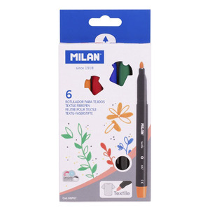 ROTULADORES MILAN PARA TELA 6U ROTULADORES MILAN PARA TELA 6U