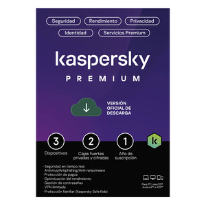 KASPERSKY PREMIUM 3 DISPOSITIVOS 1 AÑO KASPERSKY PREMIUM 3 DISPOSITIVOS 1 AÑO