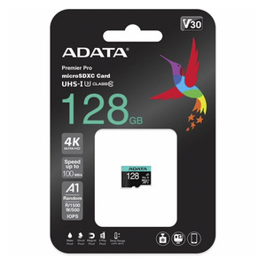 MEMORIA ADATA MICRO SD 128GB AUSDX128GUI3V30 MEMORIA ADATA MICRO SD 128GB AUSDX128GUI3V30