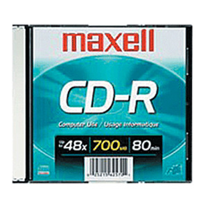 CD MAXELL 80 MINUTOS SLIM 648290 CD MAXELL 80 MINUTOS SLIM 648290