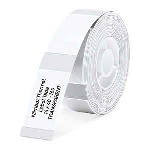 ETIQUETA TERMICA NIIMBOT 14X40MM TRANSPARENTE ETIQUETA TERMICA NIIMBOT 14X40MM TRANSPARENTE