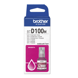 BOTELLA DE TINTA BROTHER COLOR MAGENTA BTD100M