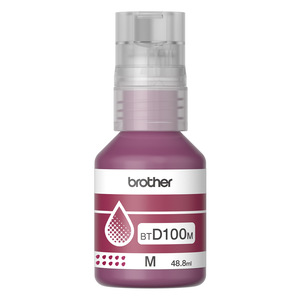 BOTELLA DE TINTA BROTHER COLOR MAGENTA BTD100M BOTELLA DE TINTA BROTHER COLOR MAGENTA BTD100M