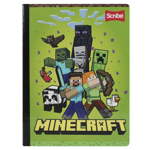 CUADERNO COSIDO RAYA SCRIBE (MINECRAFT, 100 HOJAS)