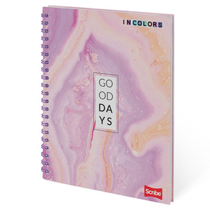 CUADERNO ESPIRAL RAYA SCRIBE (INCOLORS, 160HOJAS)