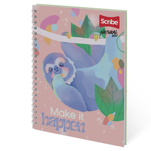 CUADERNO ESPIRAL RAYA SCRIBE (NATURAL ZOO,