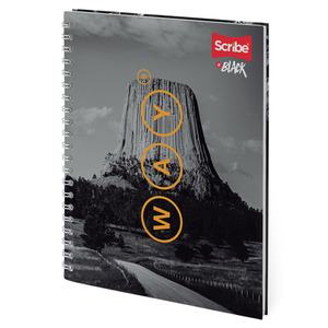 CUADERNO ESPIRAL RAYA SCRIBE (INBLACK, 100HOJAS)