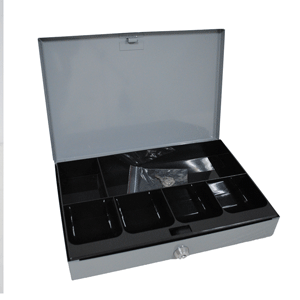 CAJA PARA DINERO CHICA GRIS