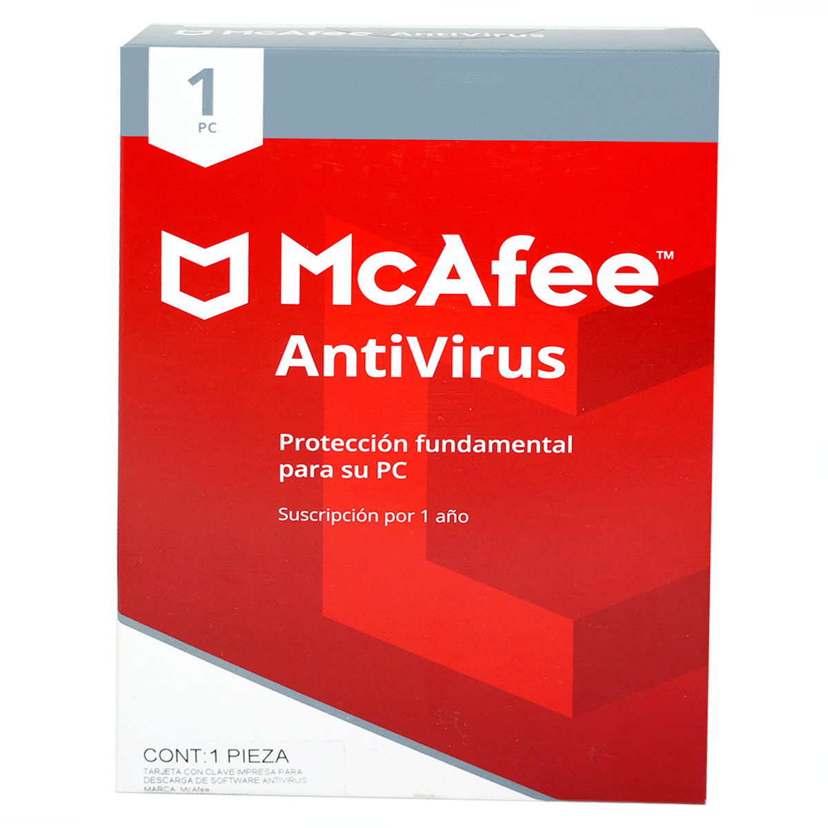 ANTIVIRUS MCAFEE 2018 (1 USUARIO)