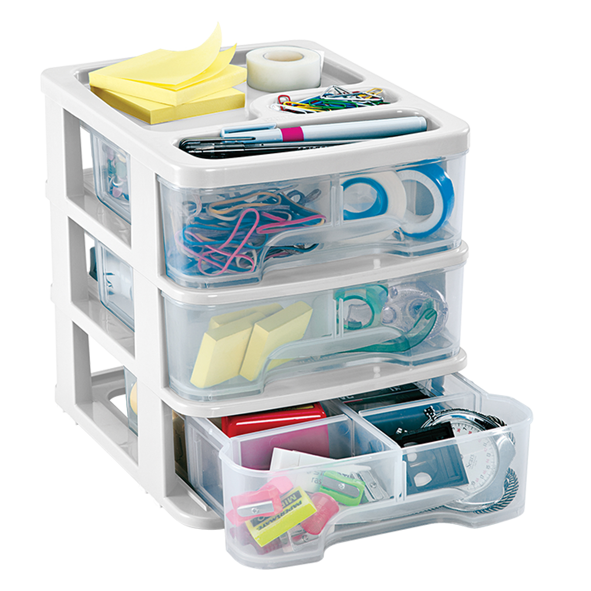 ORGANIZADOR CON GAVETAS RIMAX (PLASTICO,3 GAVETAS)