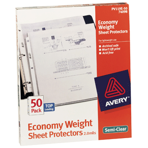 PROTECTORES DE HOJA SEMI-TRANSPARENTE 50 PZ PROTECTORES DE HOJA SEMI-TRANSPARENTE 50 PZ