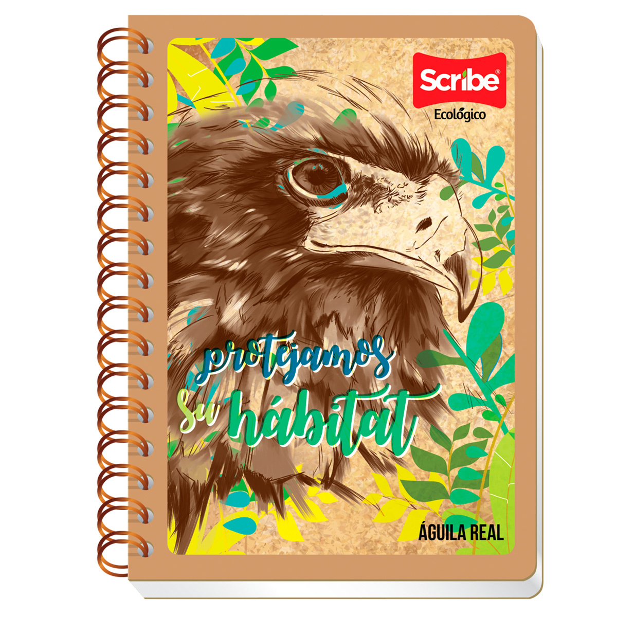CUADERNO ESPIRAL RAYA SCRIBE (ECOLOGICO, 100 HOJAS)