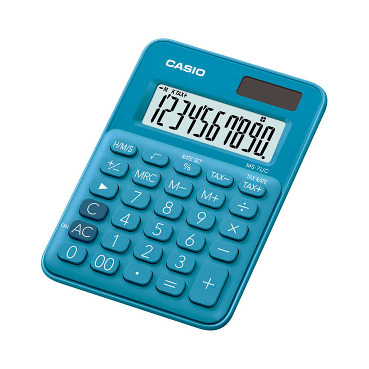 CALCULADORA CASIO MINI COLORES MS-20UC-BU