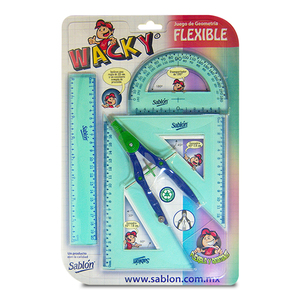 SABLON JUEGO DE GEOMETRIA FLEXI-OH CON COMPAS, REGLA 30 CM SABLON JUEGO DE GEOMETRIA FLEXI-OH CON COMPAS, REGLA 30 CM