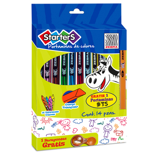 PORTAMINAS DE COLORES STARTERS MINA #2 SURTIDO PORTAMINAS DE COLORES STARTERS MINA #2 SURTIDO