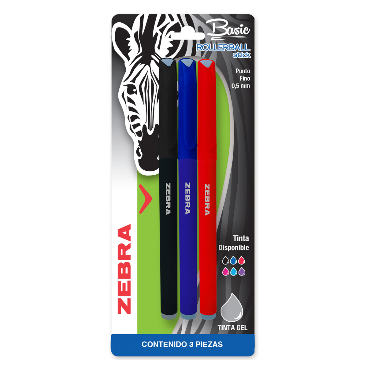 ROLLERBALL STICK TINTA DE GEL BASIC 0.5 MM