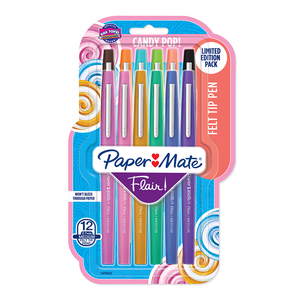 BOLIGRAFOS PAPER MATE FLAIR CANDY PUNTA MEDIA 12 BOLIGRAFOS PAPER MATE FLAIR CANDY PUNTA MEDIA 12
