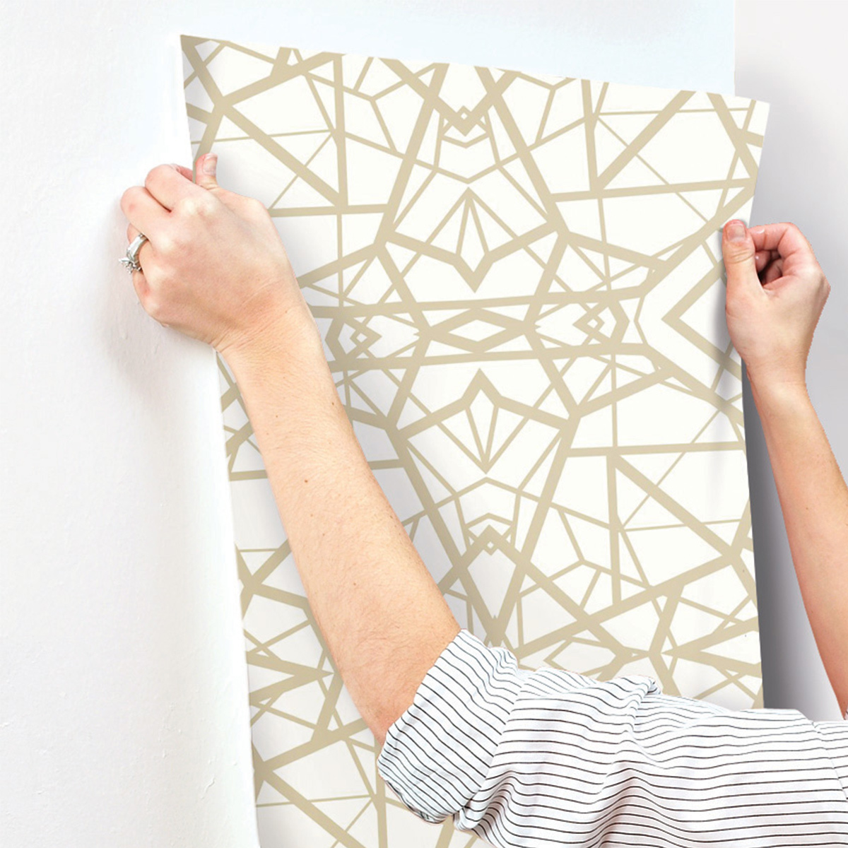 VINIL DECORATIVO GEOMETRIC-BLANCO