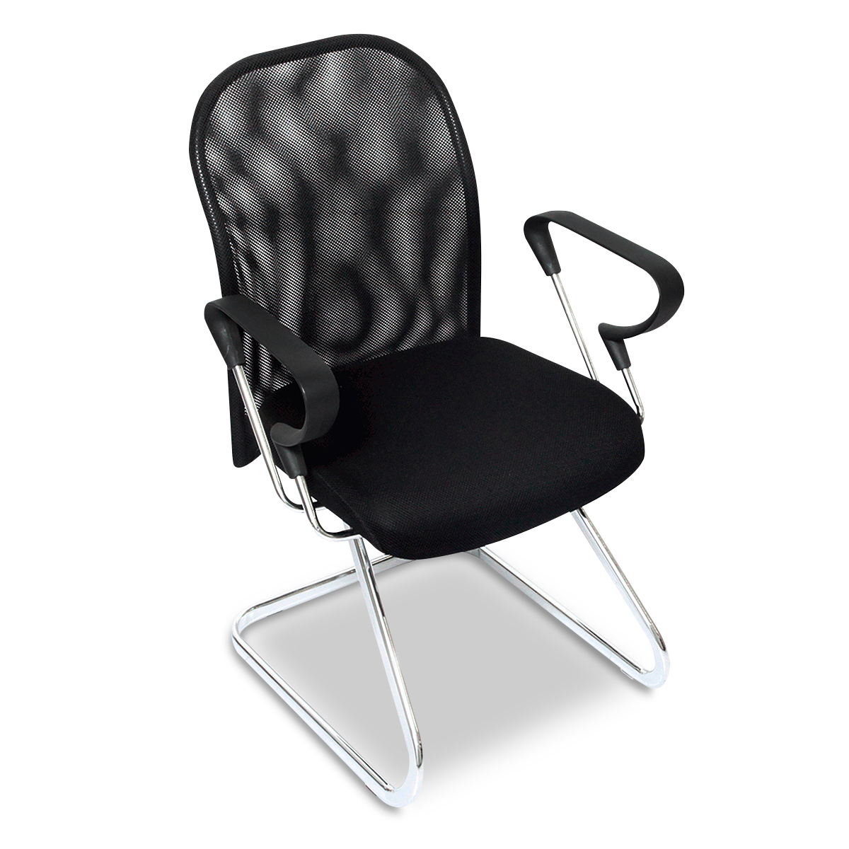SILLA DE ESPERA DE MESH CON BASE CROMADA 4TUNE