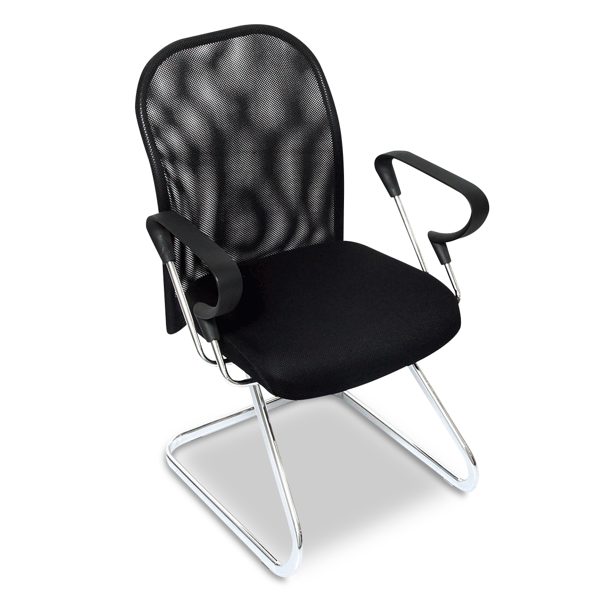 SILLA PARA VISITAS MESH (COLOR NEGRA)