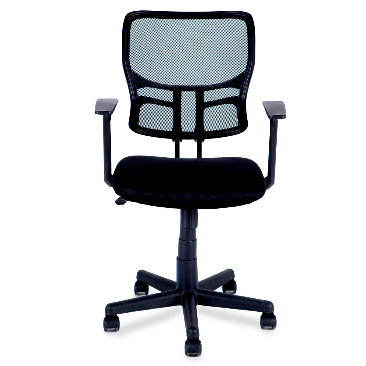 SILLA SECRETARIAL DE MESH COLOR NEGRO ERGONOMICA 4TUNE