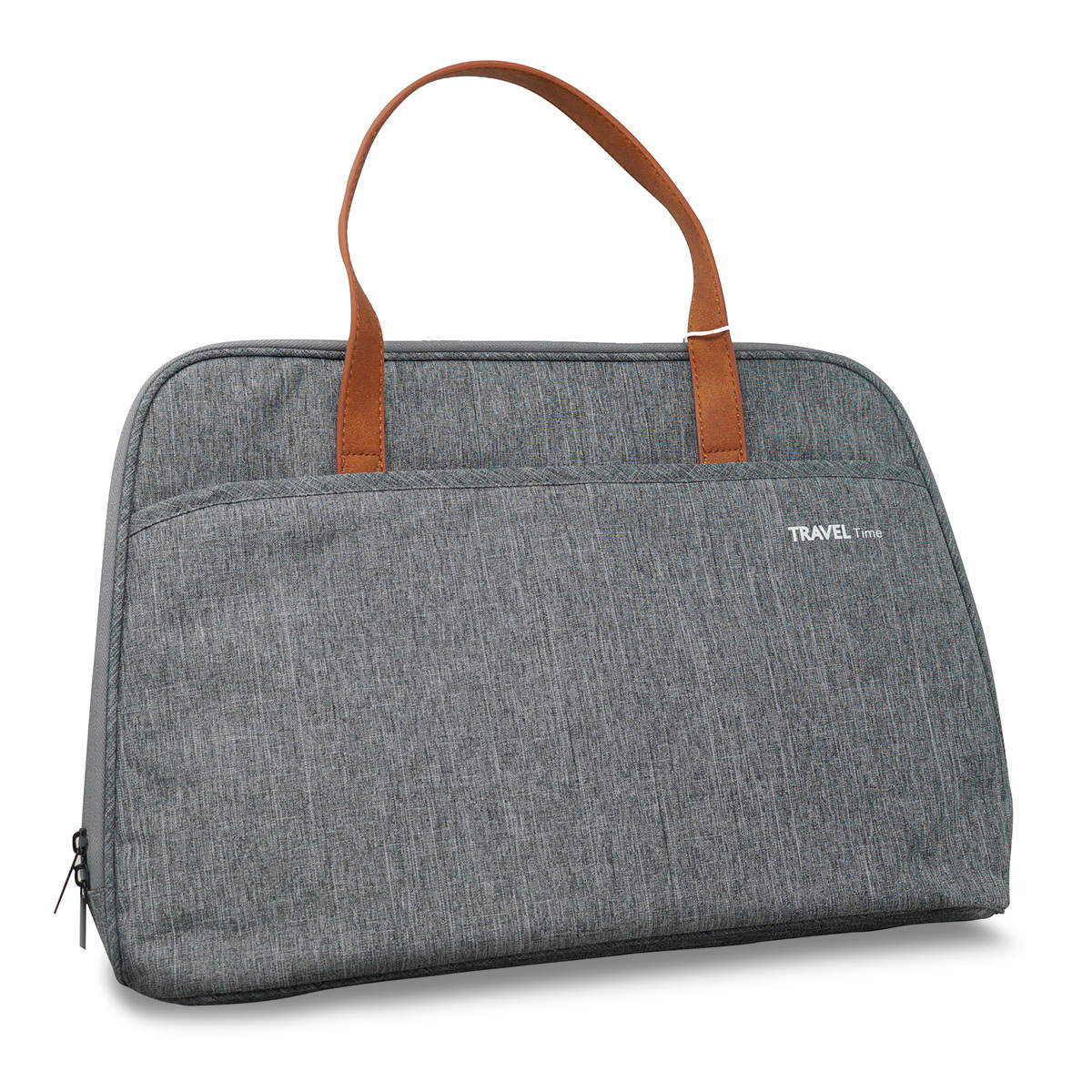 MALETIN PARA COMPUTADORA 14 P/MUJER TIPO BOLSA GRIS OXFORD