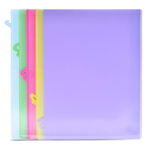FOLDER PORTADOCUMENTOS TCARTA C/PESTANA EN NUMERO DE COLOR 1-5