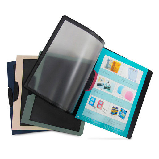 FOLDER PORTADOCUMENTOS C/CLIP TCARTA COLORES SURTIDOS C/VENTANA 4PZ