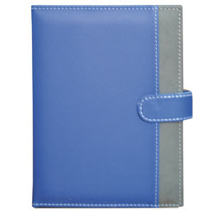 PADFOLIO ESQUELA CON ARGOLLAS AZUL