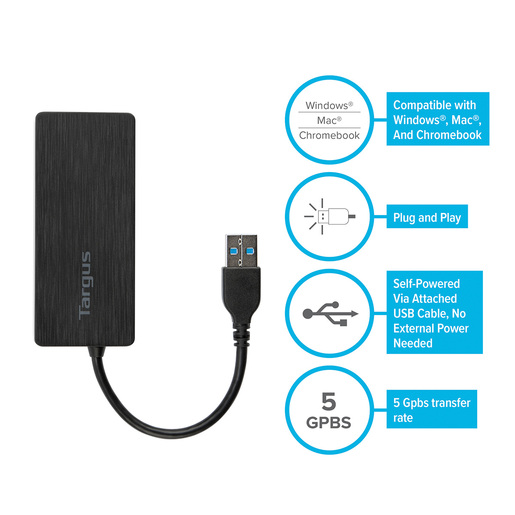 HUB TARGUS  ACH124US